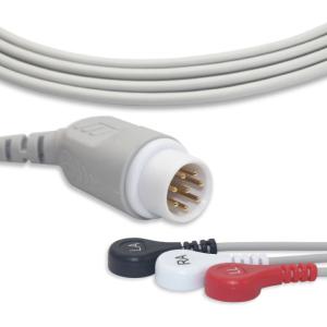 China HP AHA TPU ECG Patient Cable 3.4m Length FSC With 3 Leadwires G3123S factory