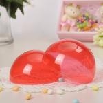 Red Transparent Hangying Plastic Christmas Balls 4-40cm Clear Christmas Hollow