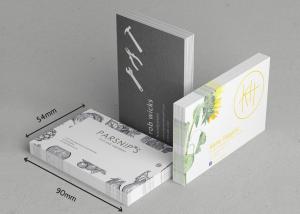 China Gloss Lamination Innovative Business Cards Double Side Printing Wtih Foil Logo factory