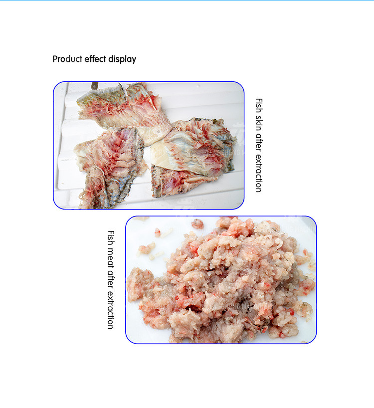 Stainless Steel Mackerel Fish Meat Picker To Thorn Separator Hot Fish Processing Machine