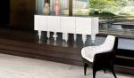 Office Reception Fiberglass Lounge Chair PU Leather Poltronas Barcelona Style