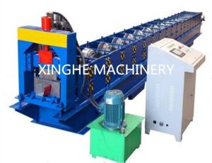 China Seamless Rain Gutter Cold Roll Forming Machines , Automatic Metal Roofing Machine factory