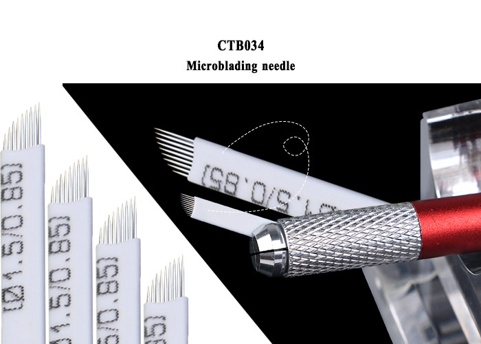Permanent Makeup Eyebrow Blade Microblading Needles With Lot. No. And Expiry Date