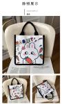 Winnie The Pooh Rubber Stamp Shopping Bag Kiki Titi Cartoon Shoulder Canvas