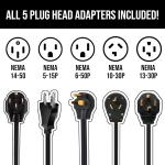 110V - 240V Level 2 Tesla EV Charger 32A / 16A With 25FT Cable NEMA 5-15/6-20/14