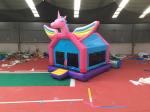 Safety Unicorn Adult Size Bounce House Girl Modeling Ground Stakes Pack