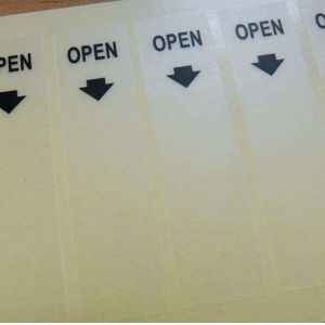 Vinyl Transparent Clear Round Sticker Label Personalized Printable