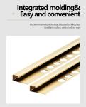 Outside Aluminium Tile Strip Profile Corner Edge Tile Trim Decoration
