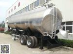 Aluminum Alloy Wheat Flour Bulk Tanker with Tipping Hydraulic Cylinder (6000USG