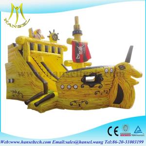 China Hansel terrfic inflatable pirate ship slide amesement equipment factory