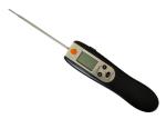 Food Cooking Folding Probe Thermometer / Timer With Meat Taste Preset