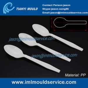 China PP disposable colored plastic tasting spoons injection molding factory