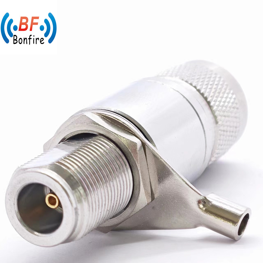 698-3800MHz F Type RF Lightning Arrester Double Dual Female Audio F Jack to F Jack Coaxial Cable Television Surge Protector RF Arrester