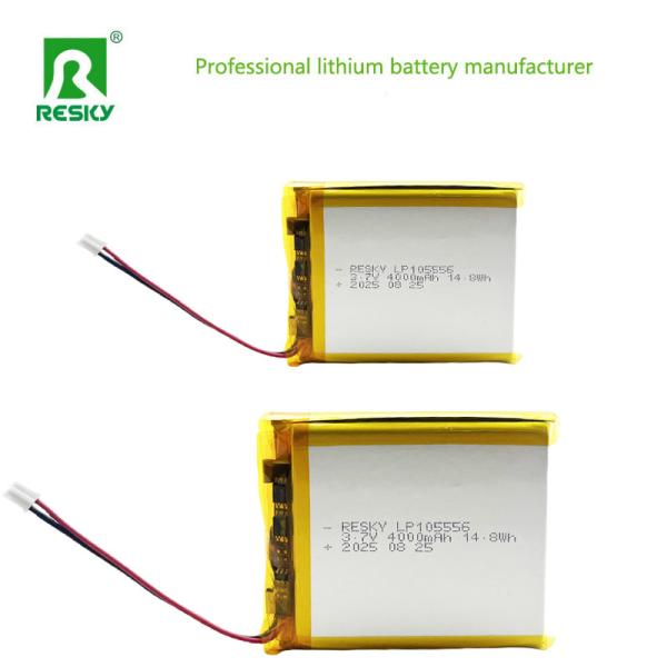 Lithium Polymer Battery Pack 105556 3.7v 7.4V 4000mAh 14.8wh 29.6wh Rechargeable Lipo Battery Cell