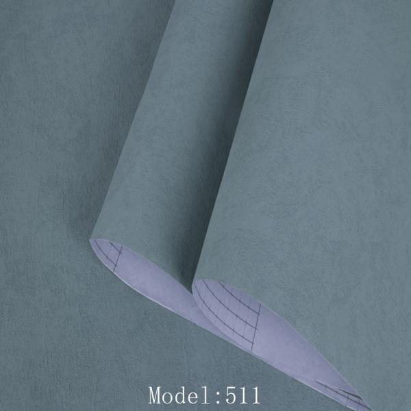 Smoke Proof Pink Fabric Wall Paper For Girls Peel Off Stick Textured Fabric Wallpaper