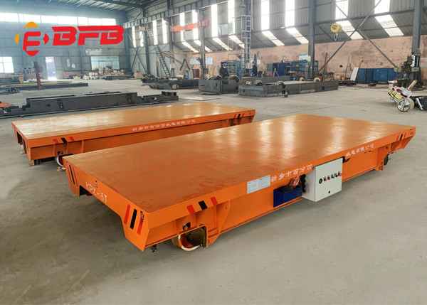 Plc Battery Power 50ton Motorized Railway Vehicles For Mold Plant