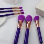 6 Pieces Essential Brush Set High Quality Finish Purple Color