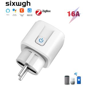 China 16A EU Plug Zigbee Smart Socket Tuya WIFI Smart Socket factory