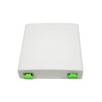 FTTH 2 Port 86 Fiber Optic Terminal Box Faceplate For Wall Socket