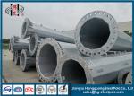 18m Dodecagonal Steel Electric Pole / Direct Buried Electric Line Pole