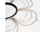 Black Silver Gold Metal Floral Frame Decorative Wall Mirror Small Size For Wall
