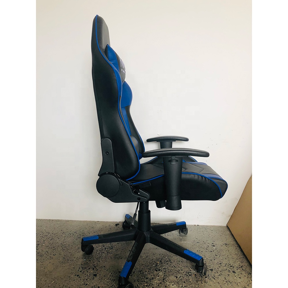 Furniture Racing Style Reclining PU Leather Gaming Chair with Massage Lumbar Support