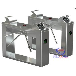 China Biometrics turnstyle gates , tripod Half Height Turnstiles Access Control System on sale