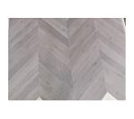 Chevron Parquet Oak engineered wood flooring with stone grey stained, selected
