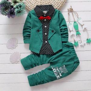 China Children'S Outfit Sets Baby Bow Tie Two Piece Suit Children'S Clothing factory