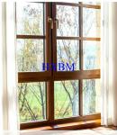 German Standard Pure Wood Hardwood Window Frames With Triple Glasses