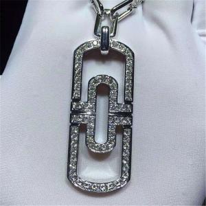 China BLuxury jewelry factory high-qualit Parentesi necklace, 18K gold material, decorated with full diamond. Length 50-70 cm. factory