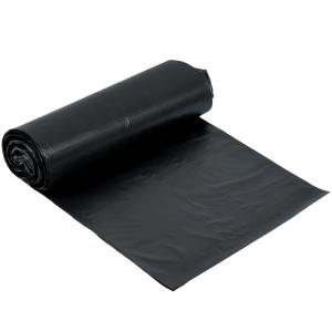 China Black HDPE Plastic Garbage Bags 110L 10 Micron Gravure Printing 30&quot; X 37&quot; factory