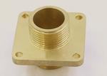 50mm Hot Forged Parts Flange Brass Connector Drilling Grinding Processing