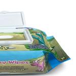 No Fragrance 60pcs Sensitive Skin Baby Wipes Non Woven Spunlace