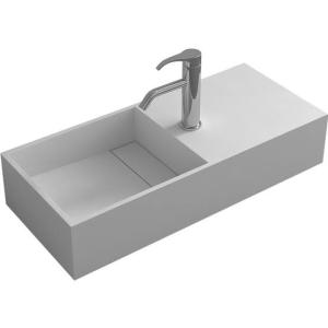 China Drilling Wall Hung Bathroom Basins Stain Resistance / Hanging Wash Basin factory