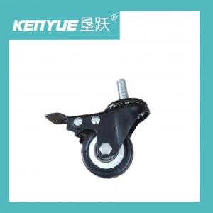 China Medical Hospital  2 Inch Casters Black With Brake TPR Special For Hospital Accessories on sale