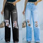 Sexy Jeans with High Quality Classic Denim Damaged New Arrival Trousers for