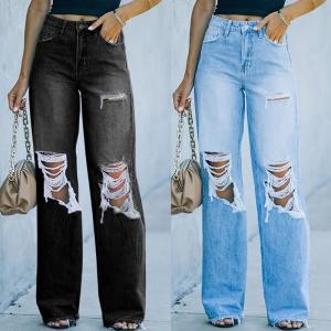 China Sexy Jeans with High Quality Classic Denim Damaged New Arrival Trousers for Women factory