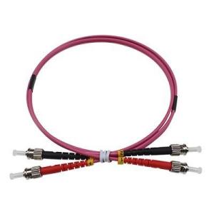 China Duplex OM4 Multimode ST-ST Patch Cord Fiber Optic Jumper 3.0mm factory