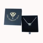 Rigid Boxes End Black Gold Style Necklace Gift Box for Customer's Specific