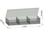 Hexagonal Shape Gabion Rock Mattresses , Plastic Coated Wire Baskets