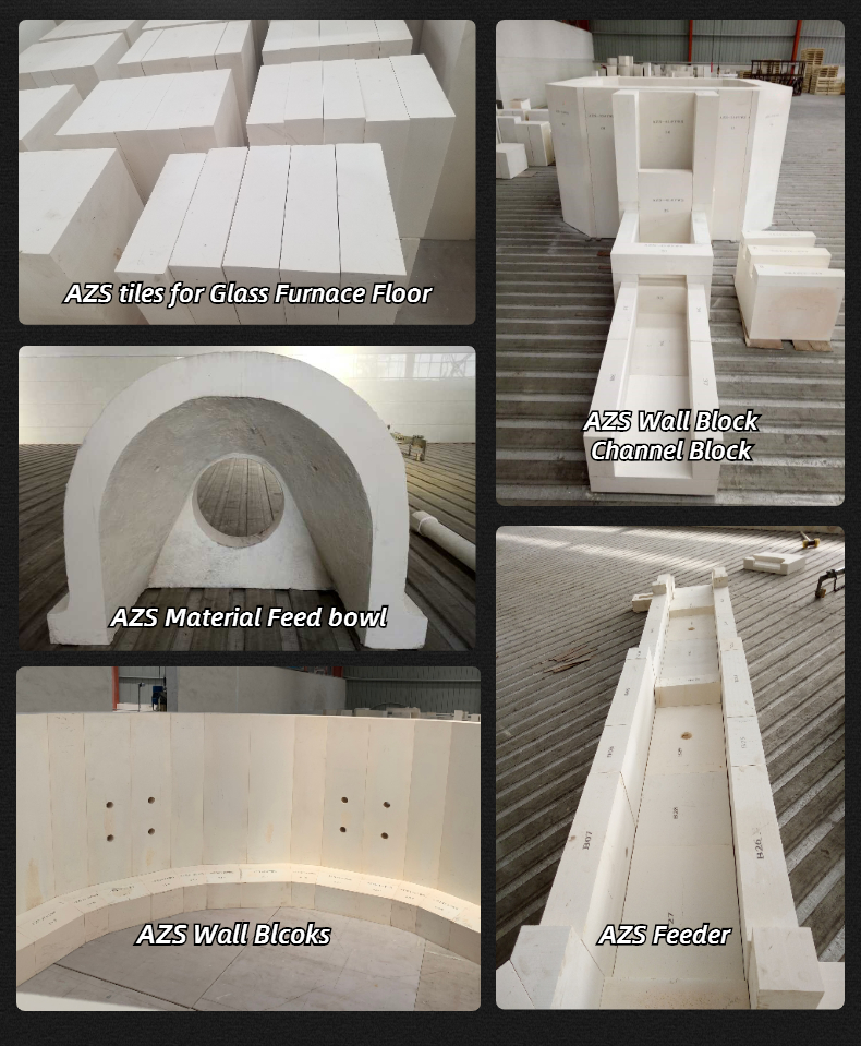 Superior MgO Content Fused Casting Zirconia Electrocast S3 ER1681 Refractory Blocks For Temperature Melting Processes