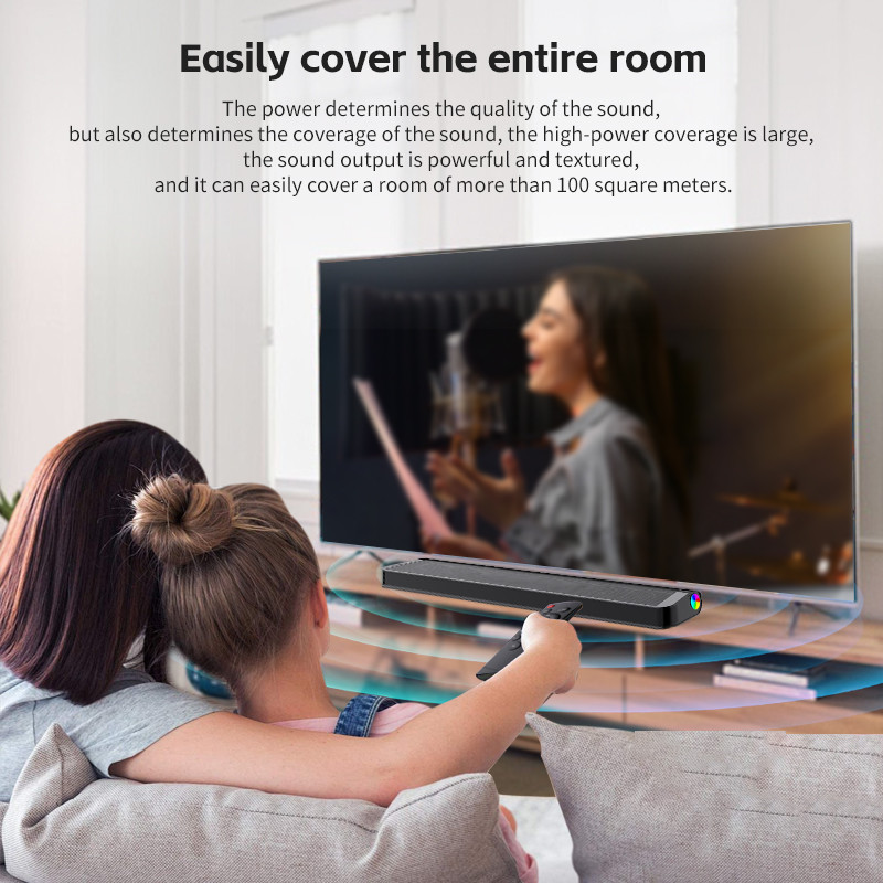 2.0 Channel 5W*4 55 Inch TV Soundbar Speaker With 3.5mm Aux Input