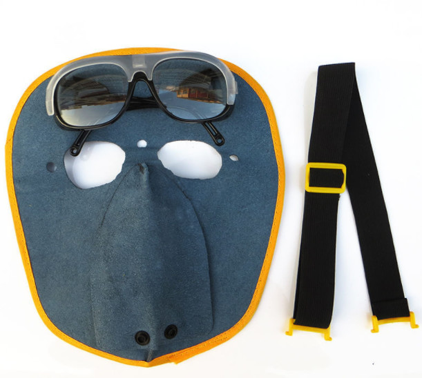 0.5ms Response Cowhide Glasses Anti Impact Shade 12 Arc Welding Lens
