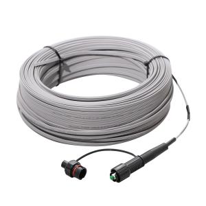 China LSZH FTTH Fiber Optic Drop Cable Mini Sc Outdoor Jumper 1 Core 0.2dB factory