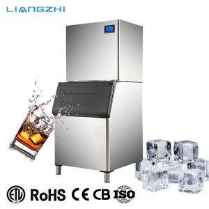 China 320kg Daily LZ-700 Water Cooling Commercial Cube Ice Maker Machine Dealer for Solution factory