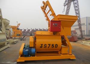 China 750L Compact Structure Twin Shaft Concrete Mixer With Bucket Heavy Duty factory