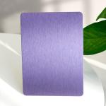 304 Brushed Decorative Stainless Steel Sheet Purple NO.4 Stainless Steel Panel