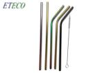 No Scratches Stainless Steel Drinking Straws Ice Tea Cocktail Juice Drinking