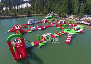 China 35x30m Kids N Adults Giant Inflatable Floating Water Park in 0.9mm Pvc Tarpaulin factory